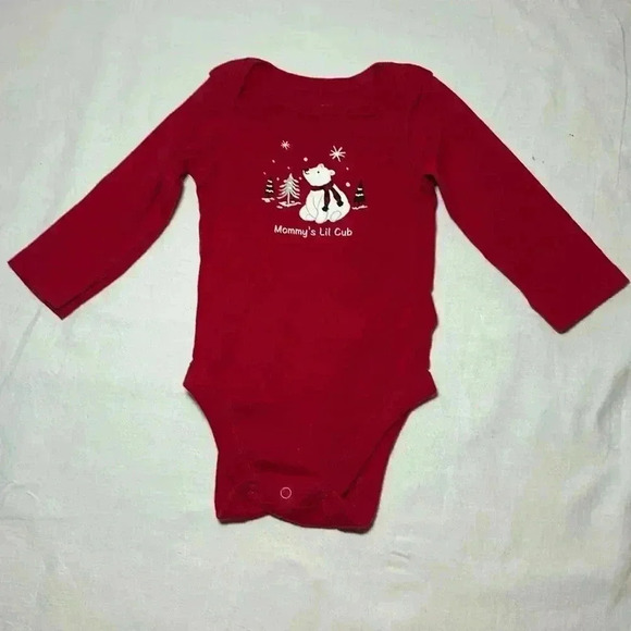 Bundles - Long sleeve newborn Winter Onesie  top/shirt. Size 0-3 months - Picture 1 of 3
